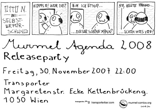 Murmel Agenda 2008
<br />
Party
<br />
30.11. Transporter