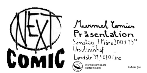 Murmel Comics am Next Comic Festival 7.3. 15:00