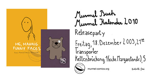 Murmel Buch/Kalender Party 18.12. Transporter